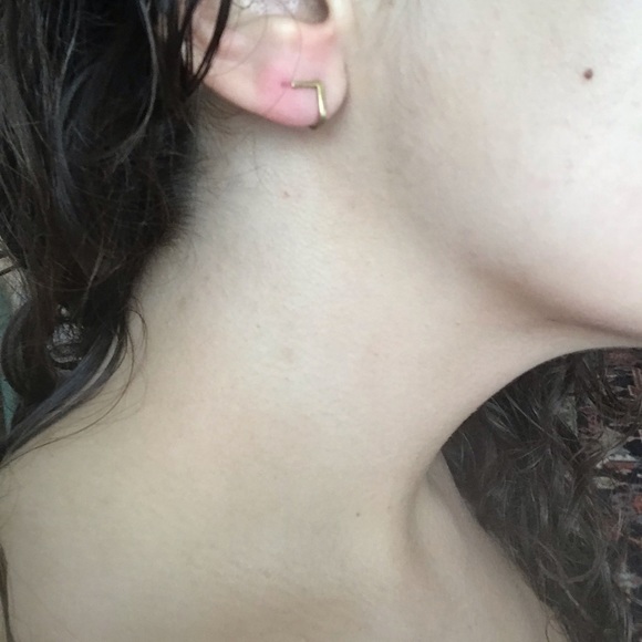 Vintage Gold Ear Jackets - Picture 3 of 3